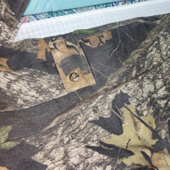 FIELDSTAFF & MOSSY OAK EUC MENS CAMMO HUNTING SHIRT & PANTS SET - Picture 8 of 14